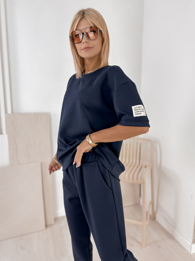 KOMPLET DRESOWY FOSCA GRANATOWY