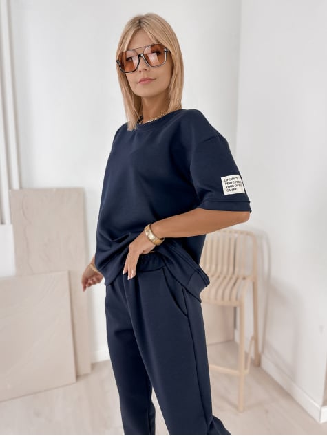 KOMPLET DRESOWY FOSCA GRANATOWY