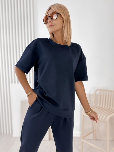 KOMPLET DRESOWY FOSCA GRANATOWY