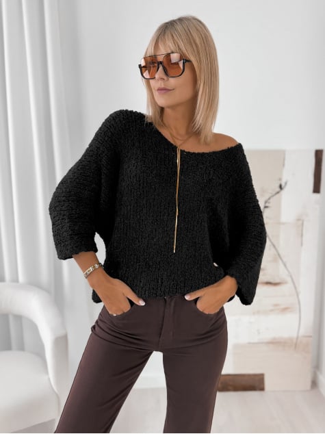 SWETER PERINA CZARNY