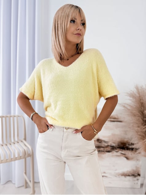 SWETER HEMSORA ŻÓŁTY