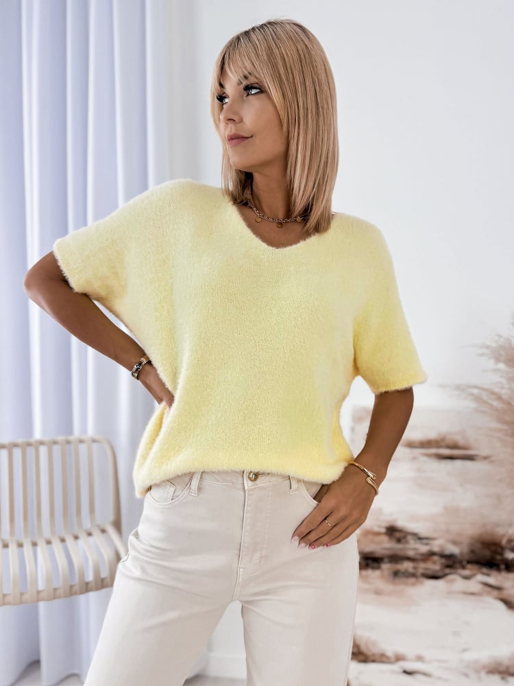 SWETER HEMSORA ŻÓŁTY