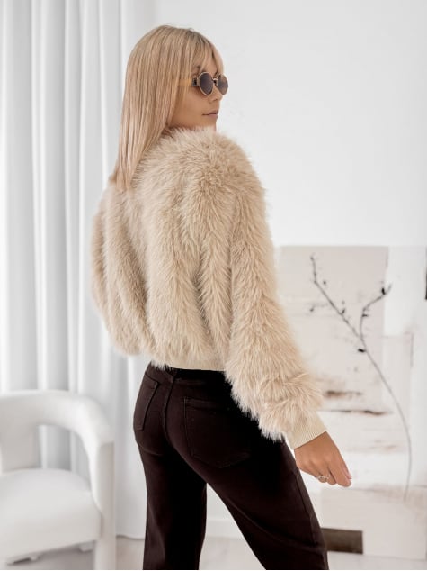 KURTKA FUTERKO LYNX BEŻOWA