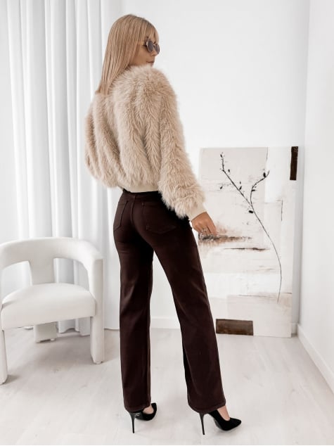 KURTKA FUTERKO LYNX BEŻOWA