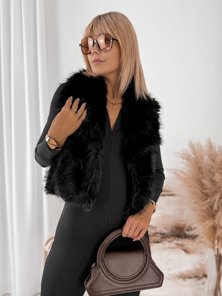 KAMIZELKA FUTERKO MARTENZA CZARNA