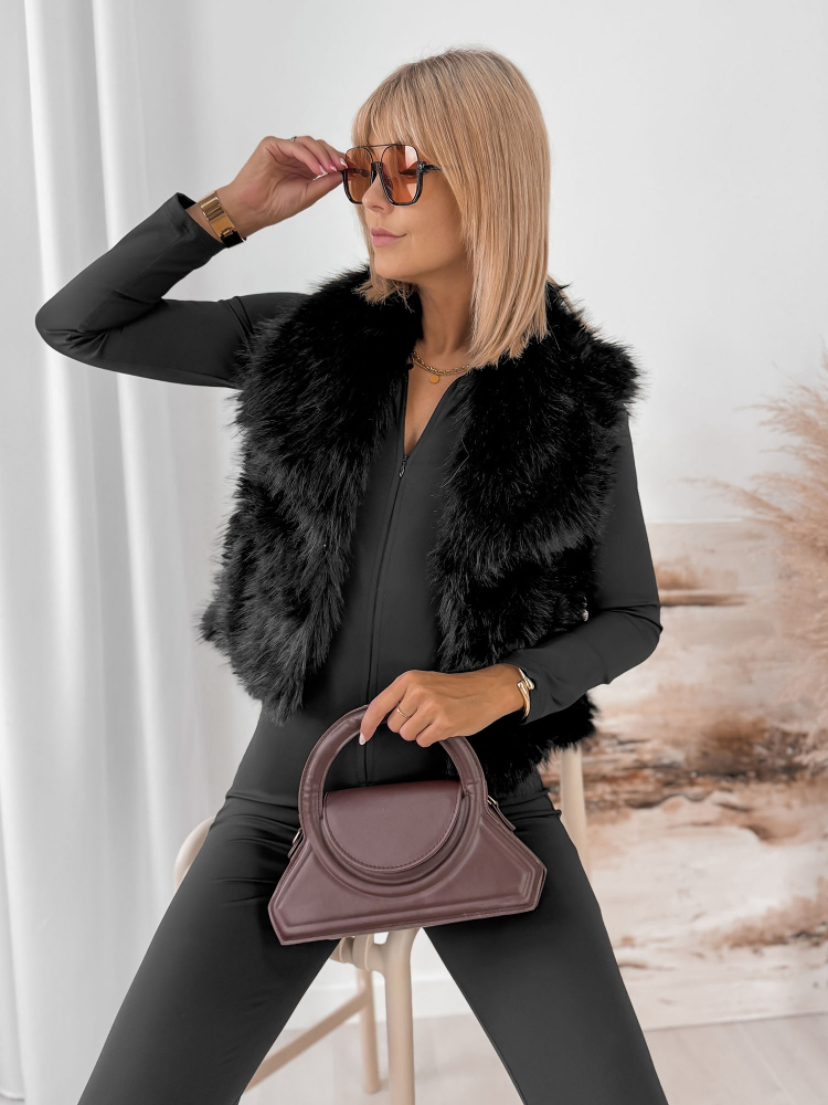 KAMIZELKA FUTERKO MARTENZA CZARNA