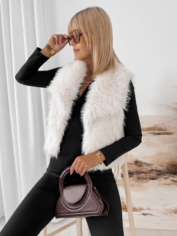 KAMIZELKA FUTERKO MARTENZA ECRU