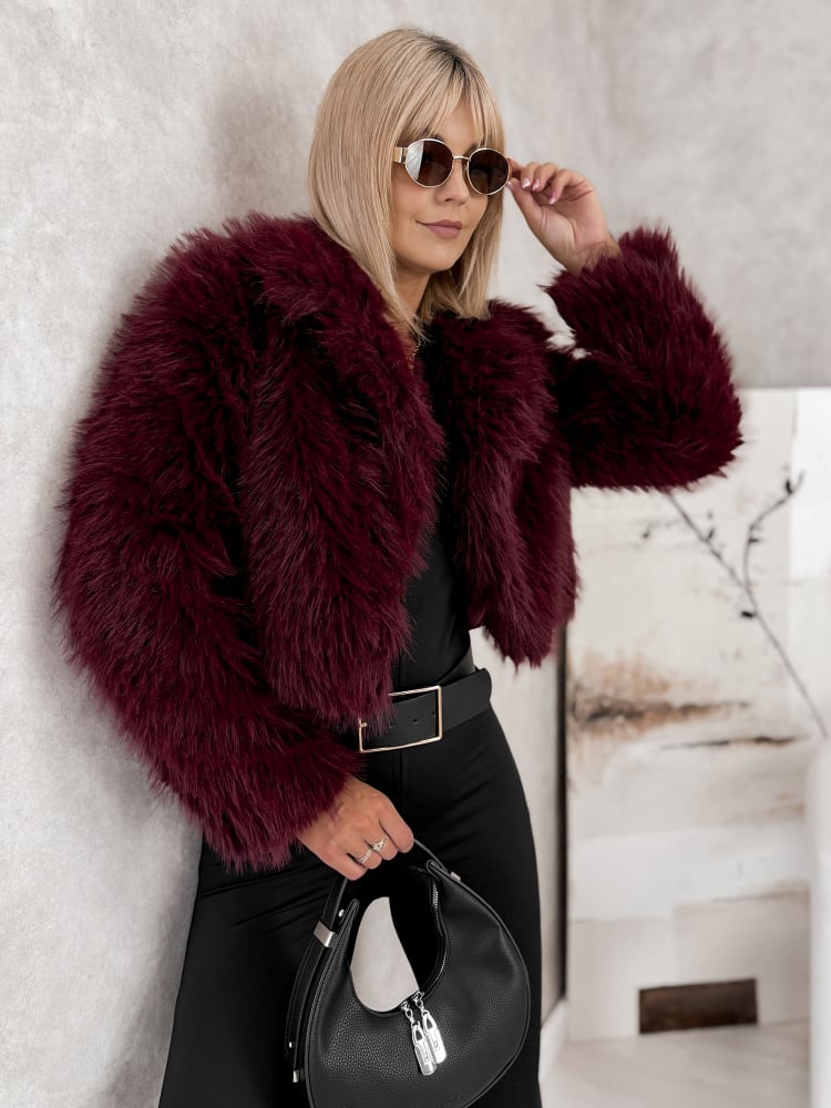 KURTKA FUTERKO OTARIA BORDOWA