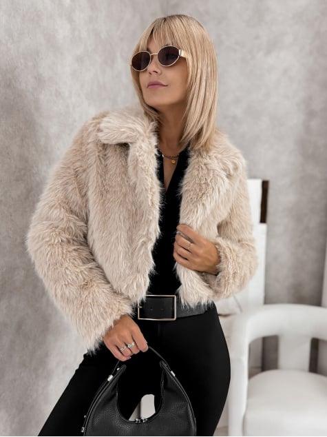 KURTKA FUTERKO OTARIA BEŻOWA