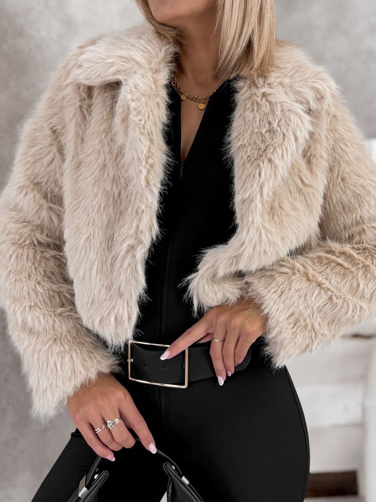 KURTKA FUTERKO OTARIA BEŻOWA