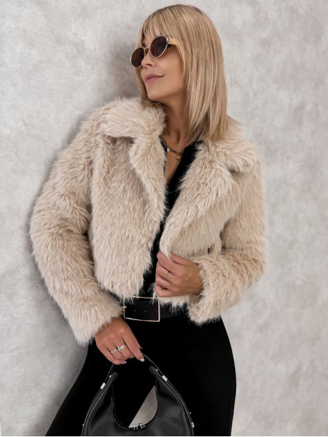 KURTKA FUTERKO OTARIA BEŻOWA