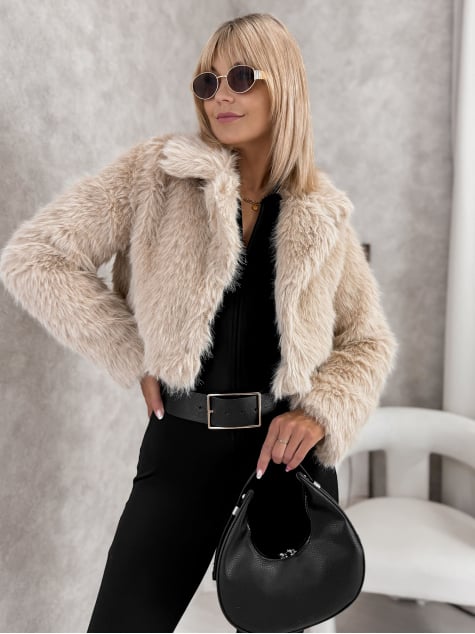 KURTKA FUTERKO OTARIA BEŻOWA