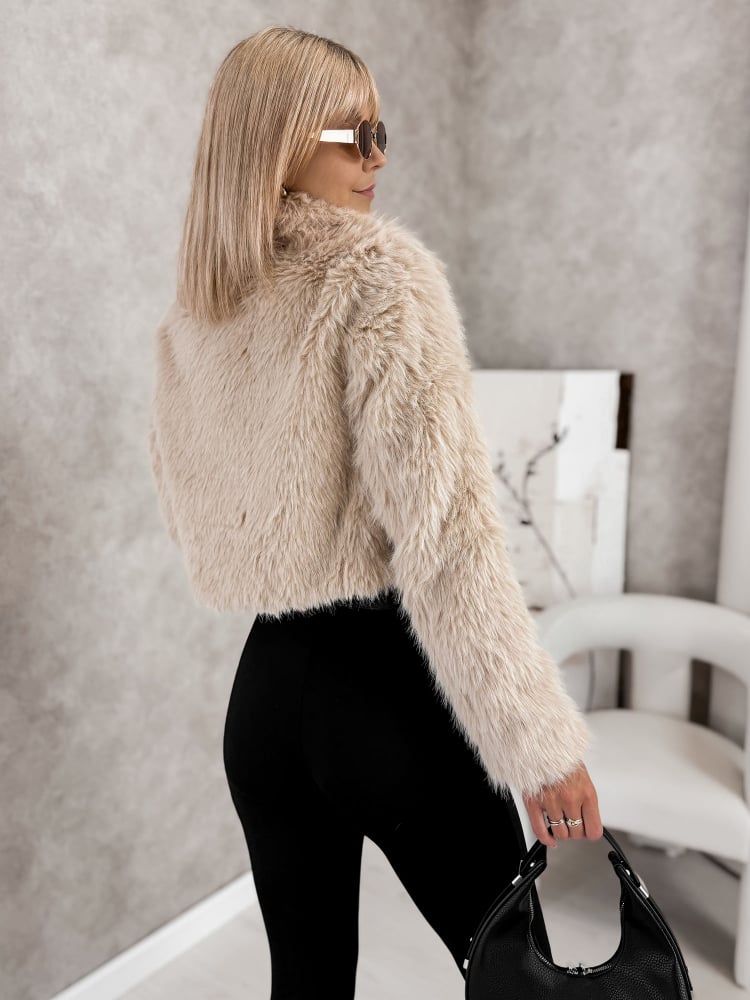 KURTKA FUTERKO OTARIA BEŻOWA