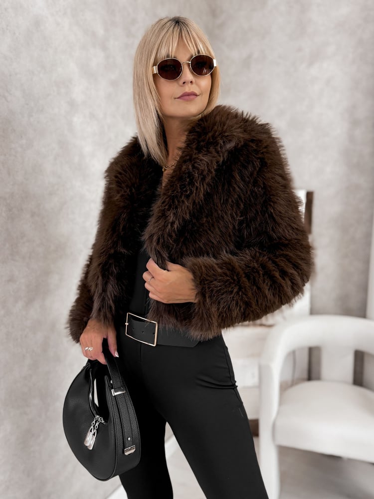 KURTKA FUTERKO OTARIA BRĄZOWA