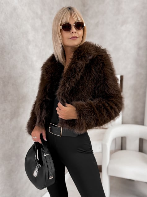 KURTKA FUTERKO OTARIA BRĄZOWA