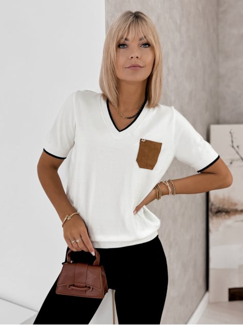 SWETER QUILLA BIAŁY