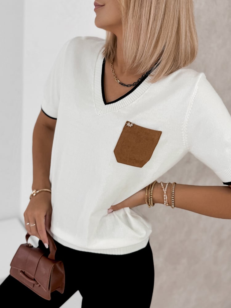 SWETER QUILLA BIAŁY