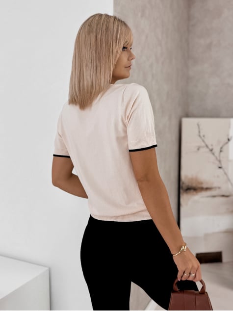 SWETER QUILLA BEŻOWY