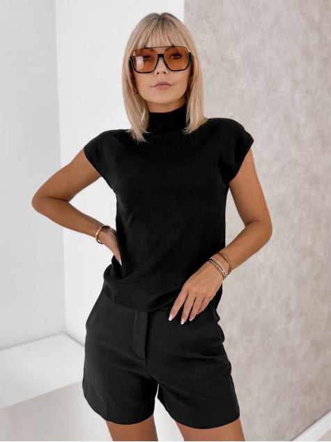 SWETER IRIS CZARNY