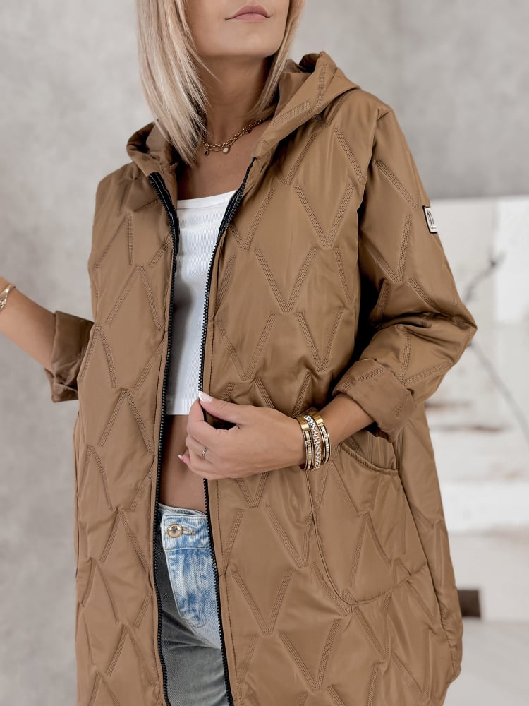 KURTKA FJORDEN KARMELOWA