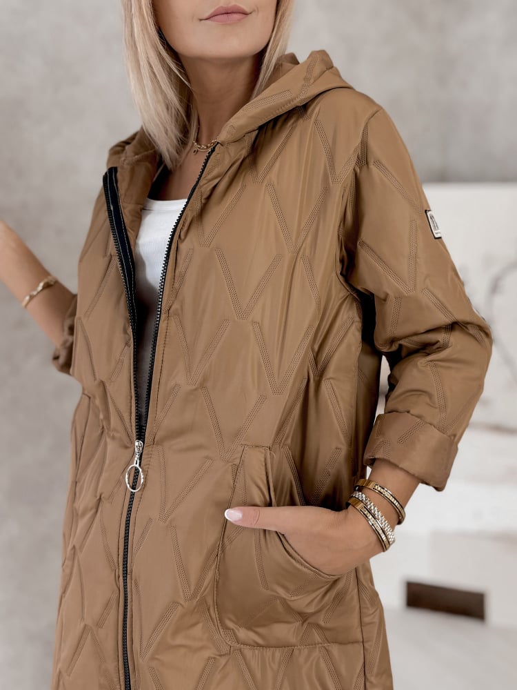 KURTKA FJORDEN KARMELOWA