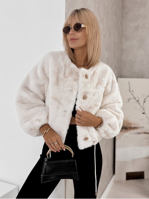 KURTKA FUTERKO ASHOKA BIAŁA