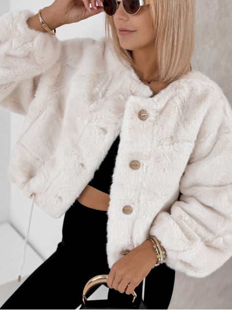 KURTKA FUTERKO ASHOKA BIAŁA