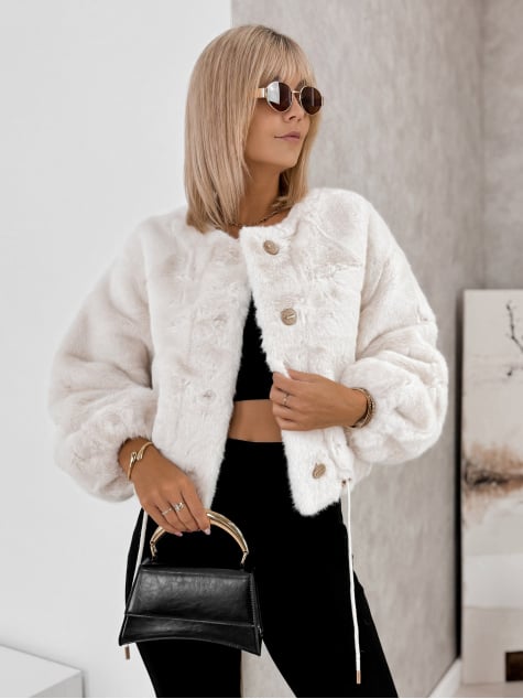 KURTKA FUTERKO ASHOKA BIAŁA