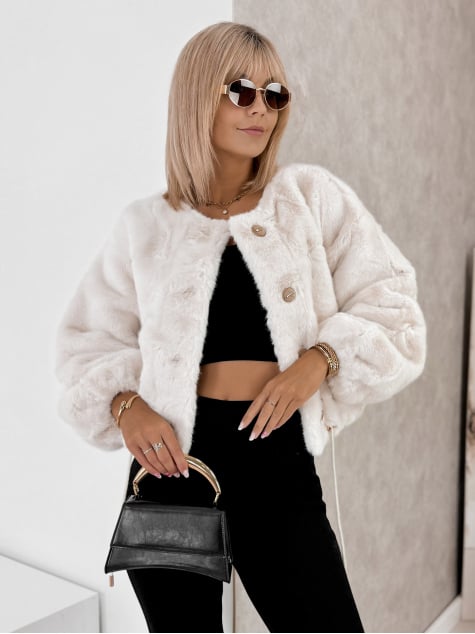 KURTKA FUTERKO ASHOKA BIAŁA