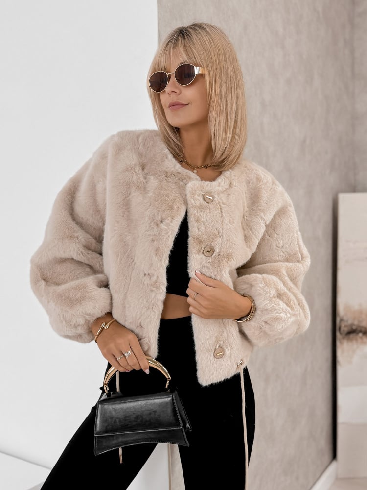 KURTKA FUTERKO ASHOKA BEŻOWA