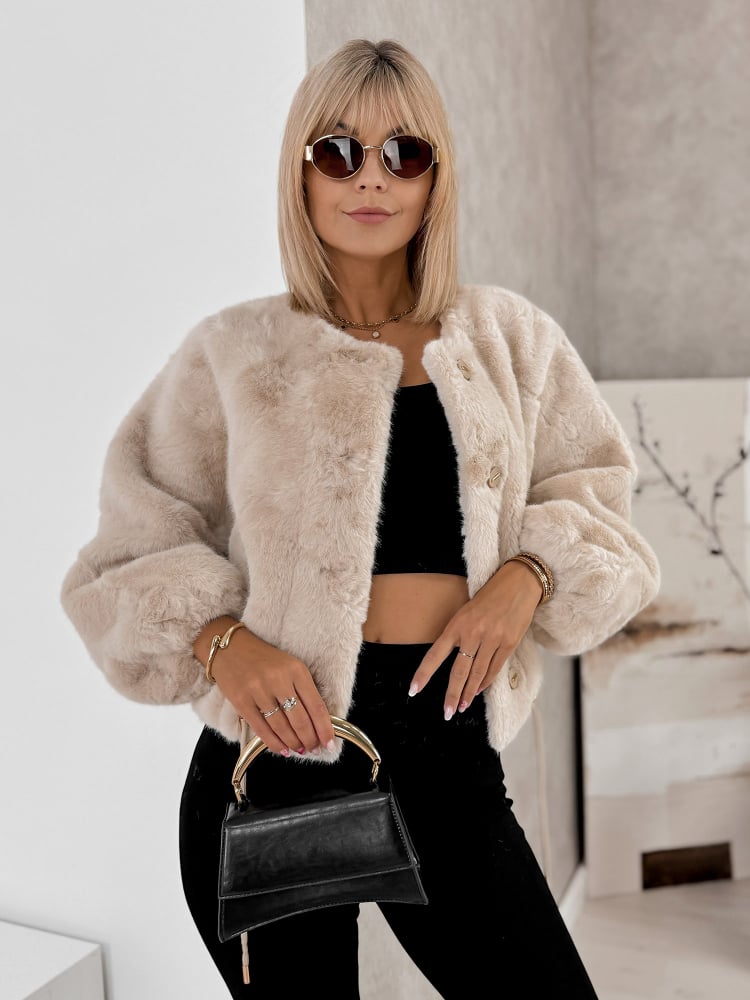 KURTKA FUTERKO ASHOKA BEŻOWA