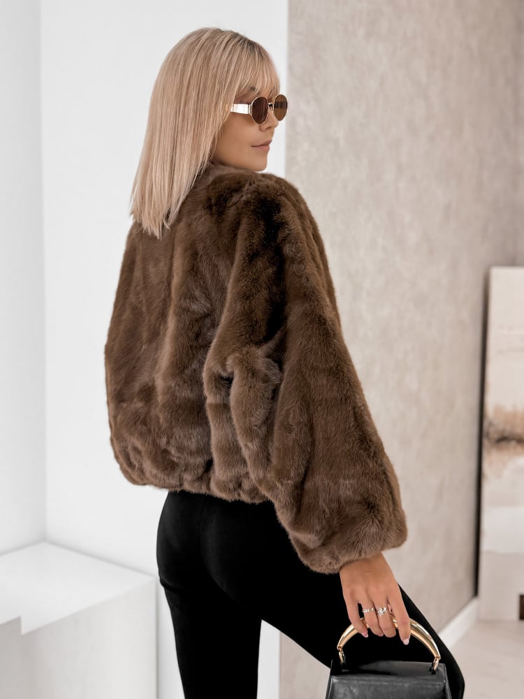 KURTKA FUTERKO ASHOKA BRĄZOWA