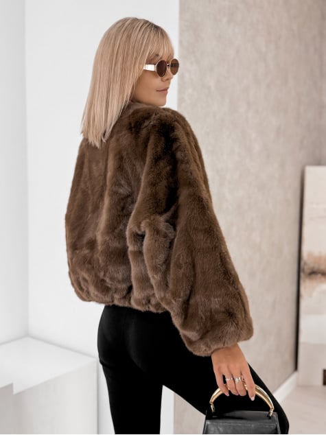 KURTKA FUTERKO ASHOKA BRĄZOWA