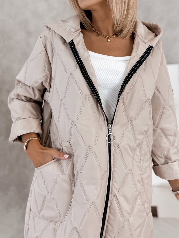 KURTKA FJORDEN CIEMNOBEŻOWA