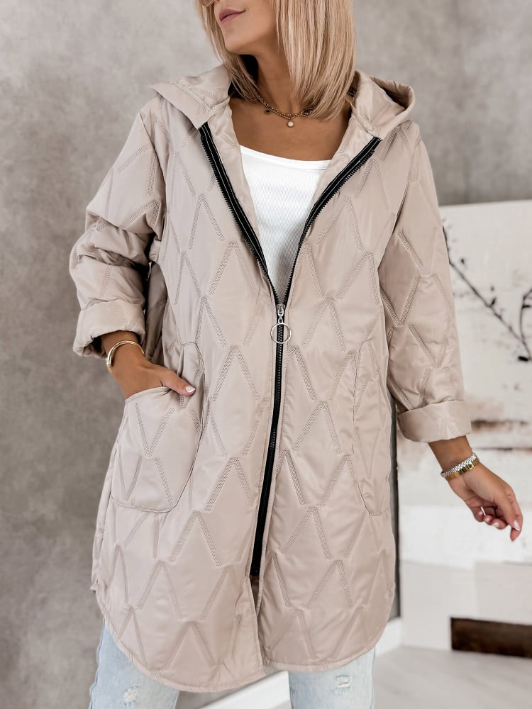 KURTKA FJORDEN CIEMNOBEŻOWA