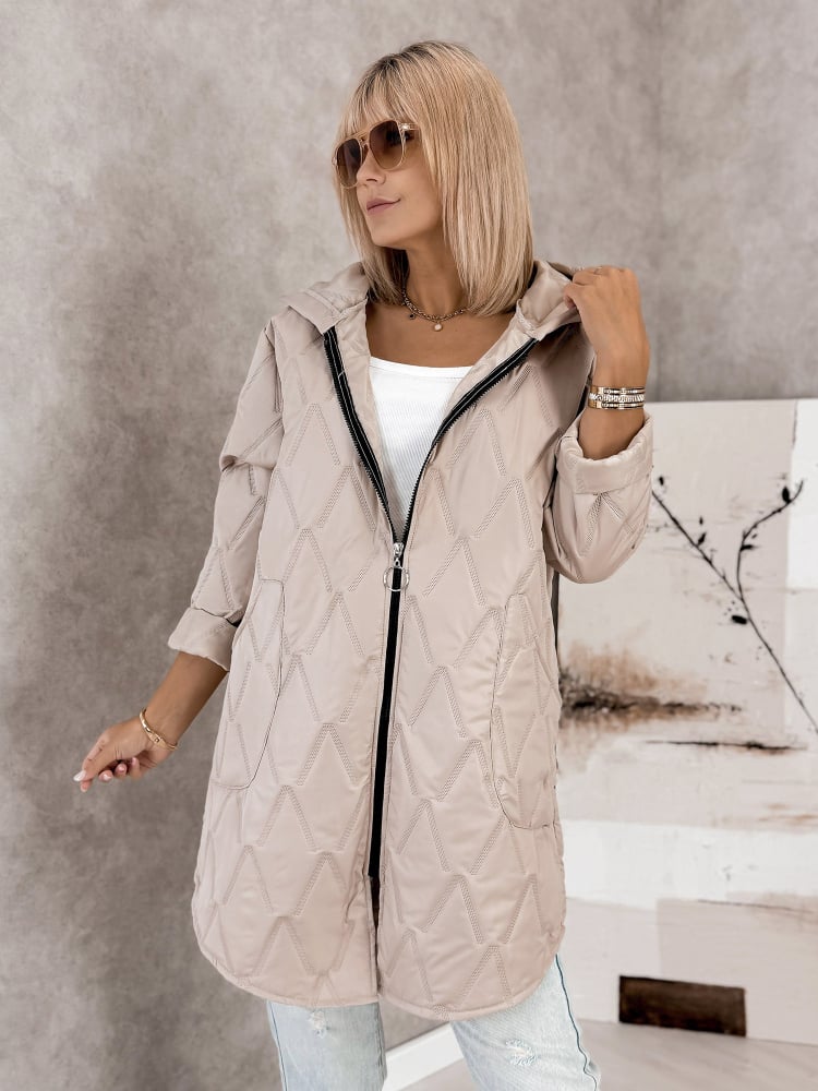 KURTKA FJORDEN CIEMNOBEŻOWA