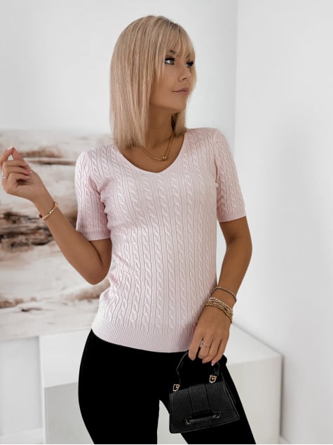 SWETER VAASA PUDROWY RÓŻ