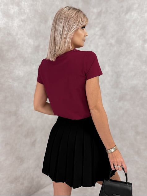 BLUZKA VELMO BORDOWA