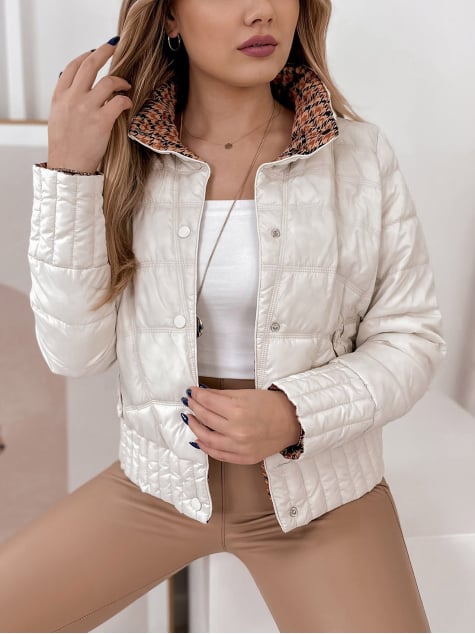 KURTKA DWUSTRONNA COLUMB ECRU