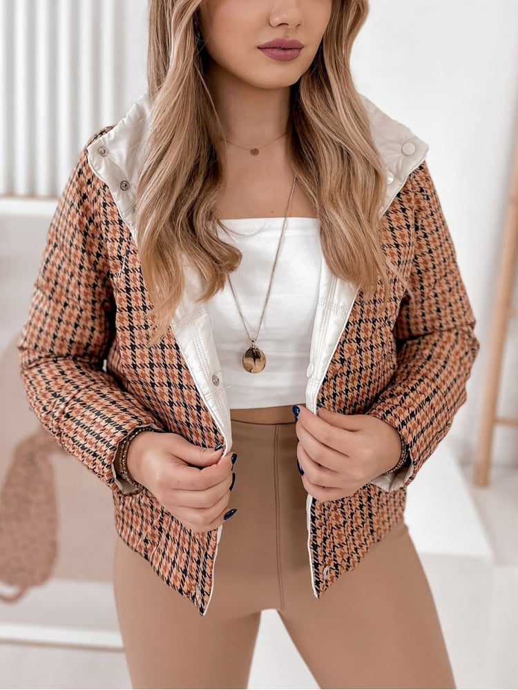 KURTKA DWUSTRONNA COLUMB ECRU