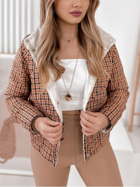 KURTKA DWUSTRONNA COLUMB ECRU