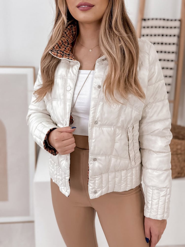 KURTKA DWUSTRONNA COLUMB ECRU