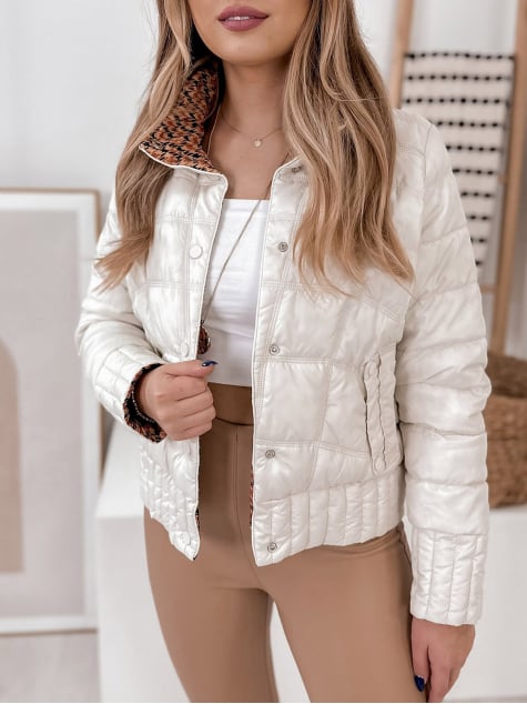 KURTKA DWUSTRONNA COLUMB ECRU