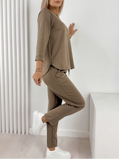 KOMPLET TRYZO CIEMNOBEŻOWY