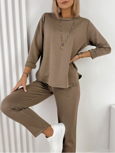 KOMPLET TRYZO CIEMNOBEŻOWY