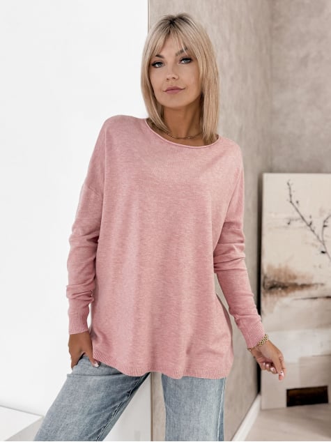 SWETER TROMSO PUDROWY RÓŻ