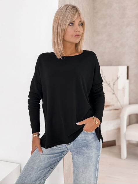 SWETER TROMSO CZARNY