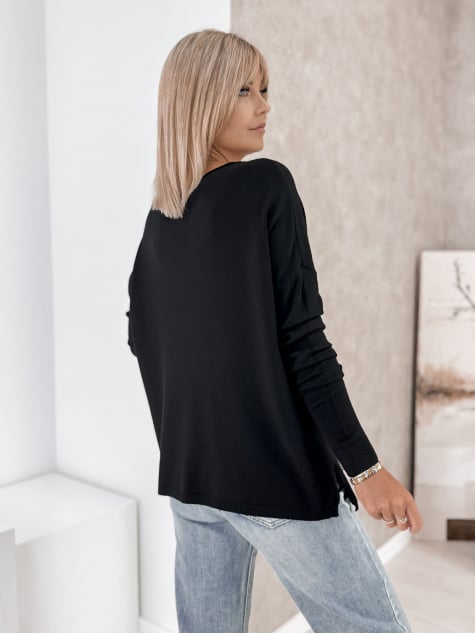 SWETER TROMSO CZARNY