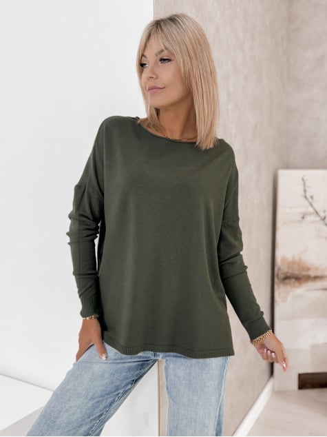 SWETER TROMSO ZIELONY