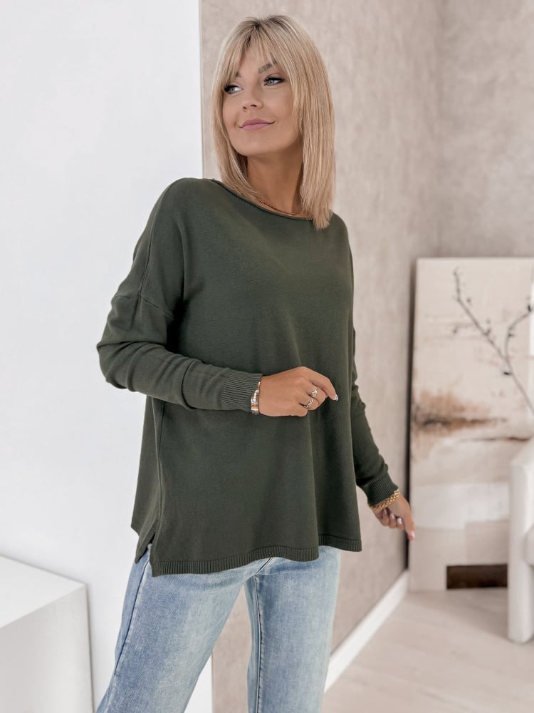 SWETER TROMSO ZIELONY